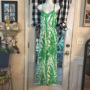 Lilly Pulitzer for Target Green and White Jumpsuit Size XS